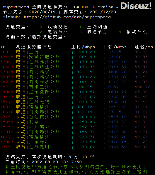 VPS 测速、跑分、去回程、媒体流等脚本大全7826 作者:庶民 帖子ID:341 